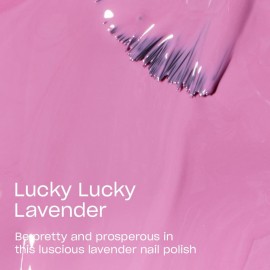 OPI Nail Lacquer Lucky Lucky Lavender | Opaque Soft Purple Crme Chip Resistant Nail Polish | Vegan, Fast Drying, Streak Free