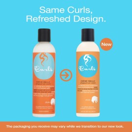 Curls Crme Brule Whipped Sculpting Cream - Dry, Wavy, Curly, and Textured Hair - Fights Frizz and Defines Refresh and Rehydrate, 8oz