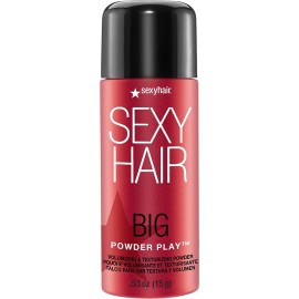 SexyHair Big Powder Play Volumizing & Texturizing Powder, 0.53 Oz | Colorless on Hair | Fragrance Free | Instant Lift
