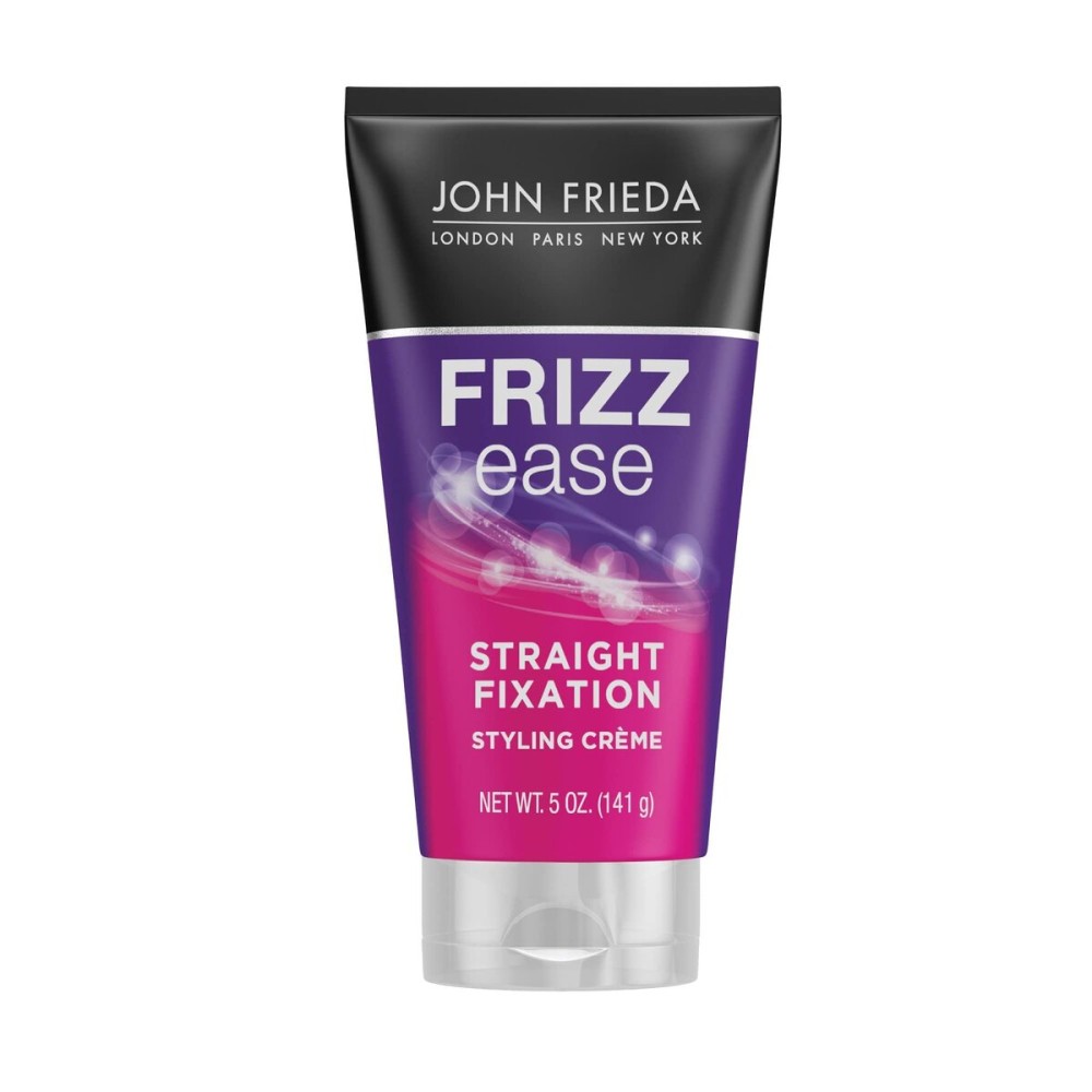 John Frieda Frizz Ease Straight Fixation Styling Crme, Straightens Frizzy Hair with Milk Protein & Almond Oil, Sleek & Frizz-Free, with ThermaGuard Heat Protection Against Damage, 5 Oz John Frieda Frizz Ease Straight Fixation Styling Crme, Straightens Frizzy Hair with Milk Protein & Almond Oil, Sleek & Frizz-Free, with ThermaGuard Heat Protection Against Damage, 5 Oz