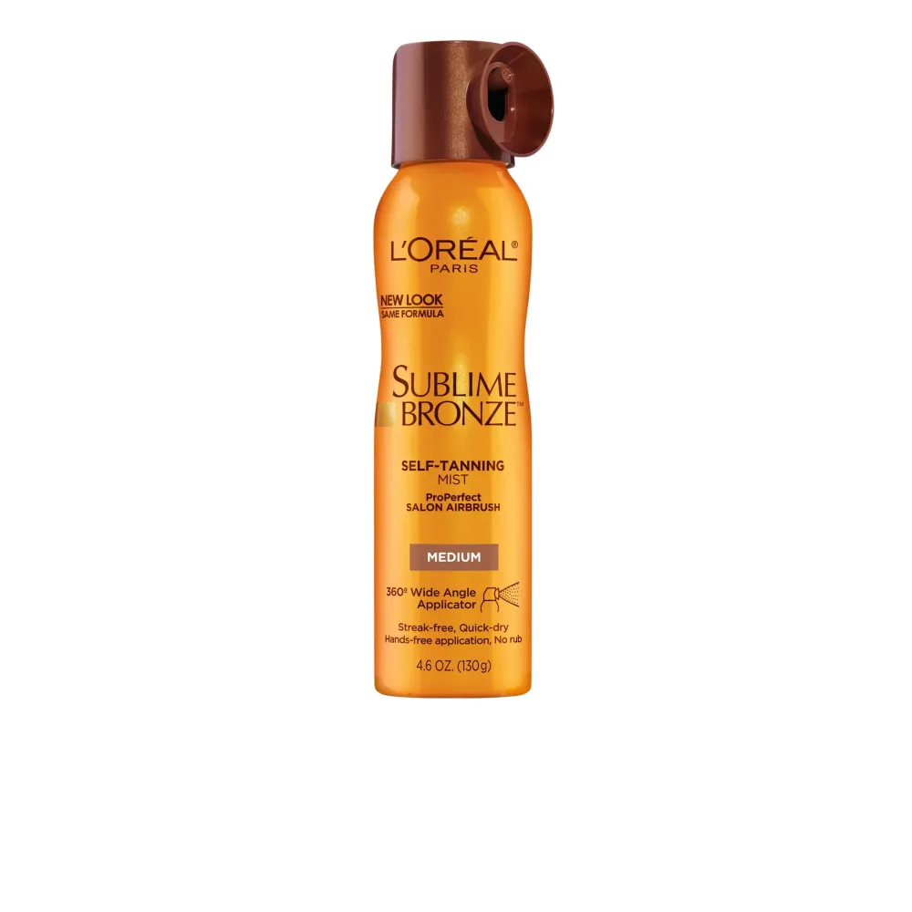 L\'Oreal Paris Sublime Bronze Self Tanning Mist, Medium to Natural Spray Tan, 4.6 oz