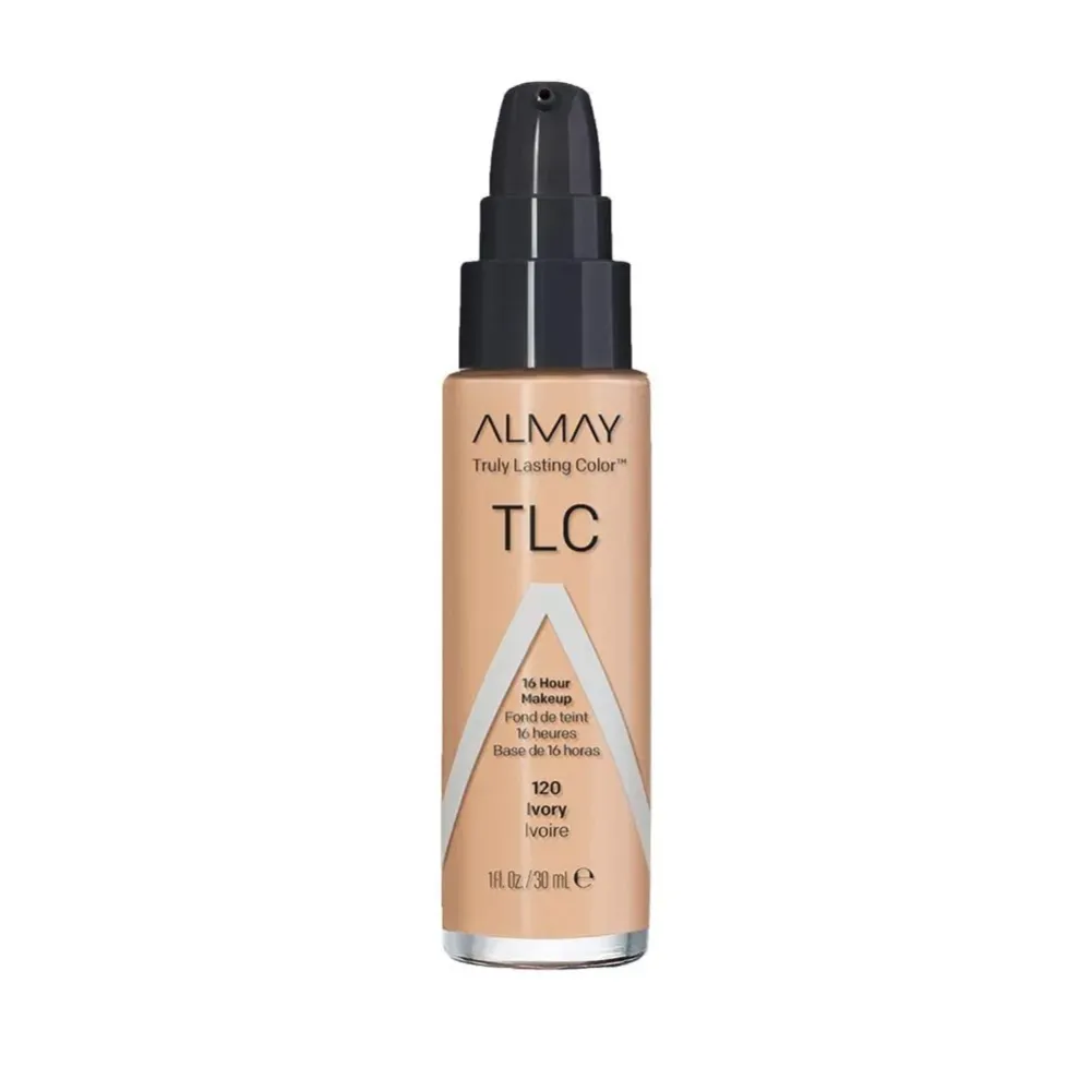 Almay Truly Lasting Color Liquid Makeup, Long Wearing Natural Finish Foundation with Vitamin E and Lemon Extract, Hypoallergenic, Cruelty Free, -Fragrance Free, Dermatologist Tested, 120 Ivory, 1 oz Almay Truly Lasting Color Liquid Makeup, Long Wearing Natural Finish Foundation with Vitamin E and Lemon Extract, Hypoallergenic, Cruelty Free, -Fragrance Free, Dermatologist Tested, 120 Ivory, 1 oz