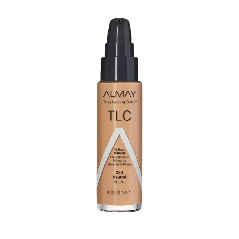 Almay Liquid Foundation, Truly Lasting Color, Long Wearing Natural Finish, Vitamin E and Lemon Extract, Hypoallergenic, Cruelty Free, Dermatologist Tested, 220 Neutral, 1 oz Almay Liquid Foundation, Truly Lasting Color, Long Wearing Natural Finish, Vitamin E and Lemon Extract, Hypoallergenic, Cruelty Free, Dermatologist Tested, 220 Neutral, 1 oz