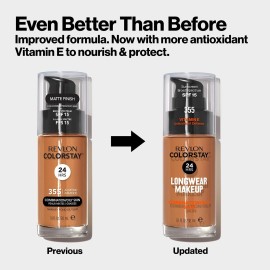 Revlon Liquid Foundation, ColorStay Face Makeup for Combination & Oily Skin, SPF 15, Medium-Full Coverage with Matte Finish, 220 Natural Beige, 1 Fl Oz Revlon Liquid Foundation, ColorStay Face Makeup for Combination & Oily Skin, SPF 15, Medium-Full Coverage with Matte Finish, 220 Natural Beige, 1 Fl Oz