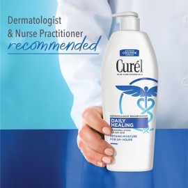 Curel Daily Healing Body Lotion for Dry Skin, Dermatologist Recommended Hydrating Body Lotion with Advanced Ceramides Complex, 20 Oz Curel Daily Healing Body Lotion for Dry Skin, Dermatologist Recommended Hydrating Body Lotion with Advanced Ceramides Complex, 20 Oz
