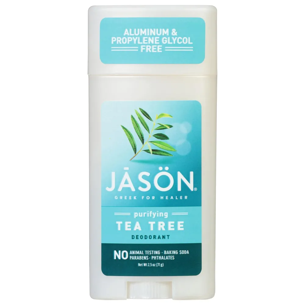 Jason Aluminum Free Deodorant Stick, Purifying Tea Tree, 2.5 Oz (Pack of 3) Jason Aluminum Free Deodorant Stick, Purifying Tea Tree, 2.5 Oz (Pack of 3)