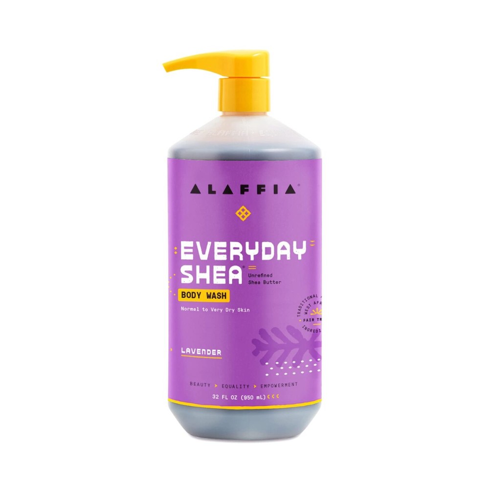 Alaffia - EveryDay Shea Body Wash, Naturally Helps Moisturize and Cleanse without Stripping Natural Oils with Shea Butter, Neem, and Coconut Oil, Fair Trade, Lavender, 32 Fl Oz Alaffia - EveryDay Shea Body Wash, Naturally Helps Moisturize and Cleanse without Stripping Natural Oils with Shea Butter, Neem, and Coconut Oil, Fair Trade, Lavender, 32 Fl Oz
