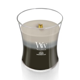 WoodWick Warm Woods Medium Hourglass Trilogy Candle, Crackles as it Burns, Perfect for Gifting WoodWick Warm Woods Medium Hourglass Trilogy Candle, Crackles as it Burns, Perfect for Gifting