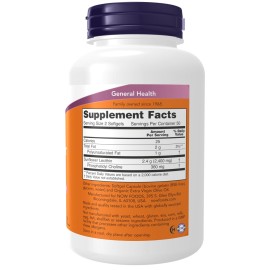 NOW Foods Supplements, Sunflower Lecithin 1200 mg with Phosphatidyl Choline, 100 Softgels NOW Foods Supplements, Sunflower Lecithin 1200 mg with Phosphatidyl Choline, 100 Softgels