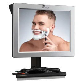 ToiletTree Products Fogless Shower Mirror with Squeegee - Anti-Fog Mirror - Adjustable Shaving Mirror with a Squeegee - Rust-Proof, Impact-Resistance Bathroom Shower Mirror