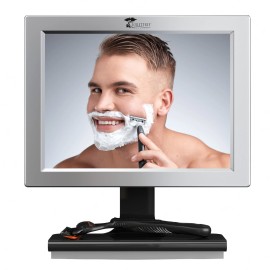 ToiletTree Products Fogless Shower Mirror with Squeegee - Anti-Fog Mirror - Adjustable Shaving Mirror with a Squeegee - Rust-Proof, Impact-Resistance Bathroom Shower Mirror ToiletTree Products Fogless Shower Mirror with Squeegee - Anti-Fog Mirror - Adjustable Shaving Mirror with a Squeegee - Rust-Proof, Impact-Resistance Bathroom Shower Mirror