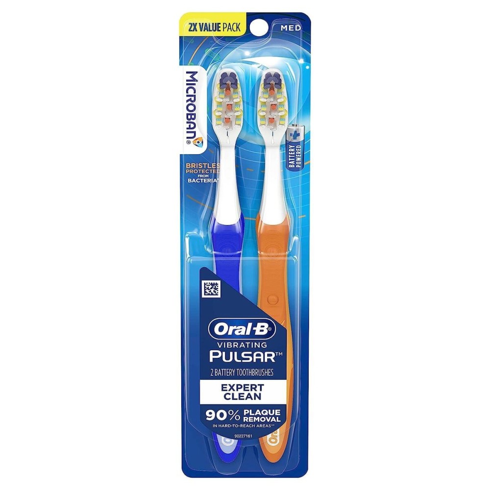 Oral-B Pulsar Expert Clean Battery Toothbrush, Medium, Tooth Brush Pack of 2, (Packaging may vary), Oral Care Oral-B Pulsar Expert Clean Battery Toothbrush, Medium, Tooth Brush Pack of 2, (Packaging may vary), Oral Care