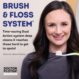 MOUTHWATCHERS Soft Flossing Manual Toothbrush for Adults, Green, Ultra Clean, Good for Sensitive Teeth and Gums, by Dr. Plotka\'s MOUTHWATCHERS Soft Flossing Manual Toothbrush for Adults, Green, Ultra Clean, Good for Sensitive Teeth and Gums, by Dr. Plotka\'s