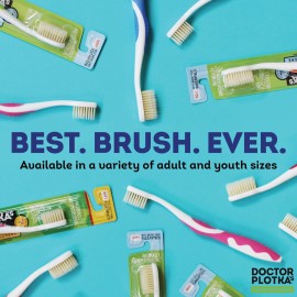 MOUTHWATCHERS Soft Flossing Manual Toothbrush for Adults, Green, Ultra Clean, Good for Sensitive Teeth and Gums, by Dr. Plotka\'s MOUTHWATCHERS Soft Flossing Manual Toothbrush for Adults, Green, Ultra Clean, Good for Sensitive Teeth and Gums, by Dr. Plotka\'s
