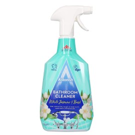 Astonish Streak Free Foaming Bathroom Cleaner Spray Bottle - Deep Cleaning White Jasmine & Basil Scented Spray For Soap Scum, Watermarks & Limescale - Cruelty Free Household Cleaning Supplies, 750 ml Astonish Streak Free Foaming Bathroom Cleaner Spray Bottle - Deep Cleaning White Jasmine & Basil Scented Spray For Soap Scum, Watermarks & Limescale - Cruelty Free Household Cleaning Supplies, 750 ml