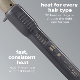 CONAIR INFINITIPRO Tourmaline Ceramic 1-Inch to 1/2-Inch Curling Wand, Tapered wand produces beachy waves