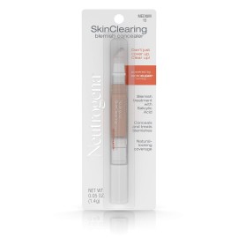 Neutrogena SkinClearing Blemish Concealer Face Makeup with Salicylic Acid Acne Medicine, Non-Comedogenic and Oil-Free Concealer Helps Cover, Treat & Prevent Breakouts, Medium 15,.05 oz Neutrogena SkinClearing Blemish Concealer Face Makeup with Salicylic Acid Acne Medicine, Non-Comedogenic and Oil-Free Concealer Helps Cover, Treat & Prevent Breakouts, Medium 15,.05 oz