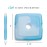 Cool Coolers by Fit + Fresh, 4 Pack Slim Ice Packs, Space Saving Reusable Ice Packs for Lunch Boxes or Coolers, Blue, Single Pack