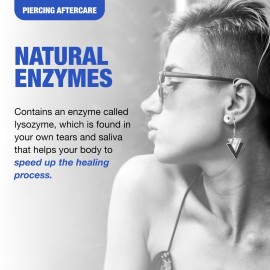 H2Ocean Piercing Aftercare Spray, Sea Salt Spray for Piercing Care, Organic Ear, Nose, Navel, Oral & Body Piercing Spray - 1.5oz H2Ocean Piercing Aftercare Spray, Sea Salt Spray for Piercing Care, Organic Ear, Nose, Navel, Oral & Body Piercing Spray - 1.5oz