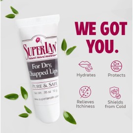 Organic Lanolin Lip Balm - Medical grade - Natural Nipple Cream Lanolin - Moisturizer for dry cracked lips - Hydrating lip care - Ultra pure jojoba oil - Kosher chapstick (0.35 Oz) Organic Lanolin Lip Balm - Medical grade - Natural Nipple Cream Lanolin - Moisturizer for dry cracked lips - Hydrating lip care - Ultra pure jojoba oil - Kosher chapstick (0.35 Oz)