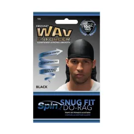 WavEnforcer 106 Snug Fit Do-Rag, Black