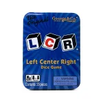 LCR Left Center Right Dice Game - Blue Tin