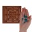 WE Games Nine Men\'s Morris Board Game, 5 inch Travel Size - Solid Wood Board with Magnetic Closure, 9 Clear & 9 Blue Marbles, Classic 2-Player Strategy Game for Adults, Perfect for Game Nights