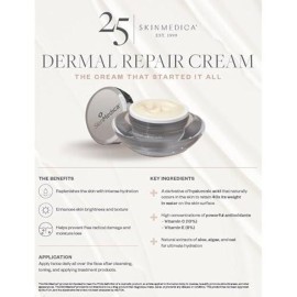 SkinMedica Dermal Repair Cream - Hydrating, Ultra Rich Face Moisturizer for Women. Infused with High Levels of Antioxidants including Vitamin C+Vitamin E to Help Prevent Free Radical Damage, 1.7 Oz