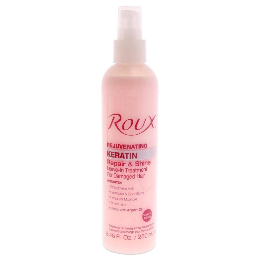 Roux Argan Oil Keratin Repair & Shine Leave in Treatment, Rejuvinating Formula for Damaged Hair, 8.45 Fl Oz Roux Argan Oil Keratin Repair & Shine Leave in Treatment, Rejuvinating Formula for Damaged Hair, 8.45 Fl Oz