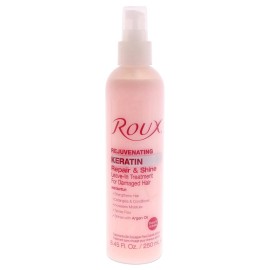 Roux Argan Oil Keratin Repair & Shine Leave in Treatment, Rejuvinating Formula for Damaged Hair, 8.45 Fl Oz Roux Argan Oil Keratin Repair & Shine Leave in Treatment, Rejuvinating Formula for Damaged Hair, 8.45 Fl Oz