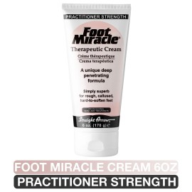 Foot Miracle Cream (6 oz Tube) - Practitioner Strength, Deep-Penetrating Formula for Soft, Smooth Heels & Rough Skin Foot Miracle Cream (6 oz Tube) - Practitioner Strength, Deep-Penetrating Formula for Soft, Smooth Heels & Rough Skin