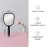 Diane Standard 1X Magnification Hand Mirror, Single Sided Hand Held Mirror with Handle for Salon, Barber, Grooming, Vanity, Shaving, and Travel, Medium, 5 x 11, Black