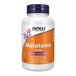 NOW Foods Supplements, Melatonin 5 mg, Free Radical Scavenger*, Healthy Sleep Cycle*, 180 Count (Pack of 1)