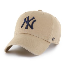 MLB New York Yankees Men\'s \'47 Brand Clean Up Cap, Khaki, One-Size