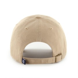 MLB New York Yankees Men\'s \'47 Brand Clean Up Cap, Khaki, One-Size MLB New York Yankees Men\'s \'47 Brand Clean Up Cap, Khaki, One-Size