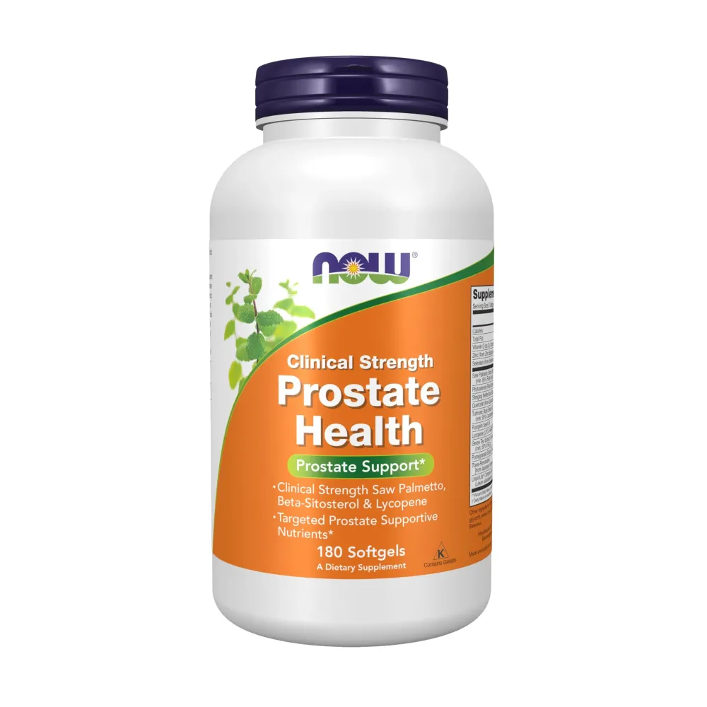 NOW Foods Supplements, Prostate Health, Clinical Strength Saw Palmetto, Beta-Sitosterol & Lycopene, 180 Softgels