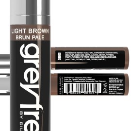 Greyfree Root touch up hair mascara temporary cover conceal gray roots hair lines eyebrows mens mustache and beards Light-Brown Greyfree Root touch up hair mascara temporary cover conceal gray roots hair lines eyebrows mens mustache and beards Light-Brown
