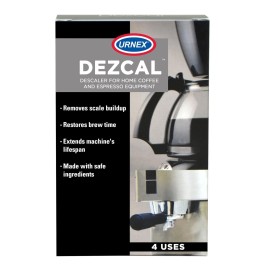 Descaling Powder Solution - 4 Uses - Activated Scale Remover for use with Keurig 1.0/2.0, Home Coffee and Espresso Machines, Kettles, Garment Steamers