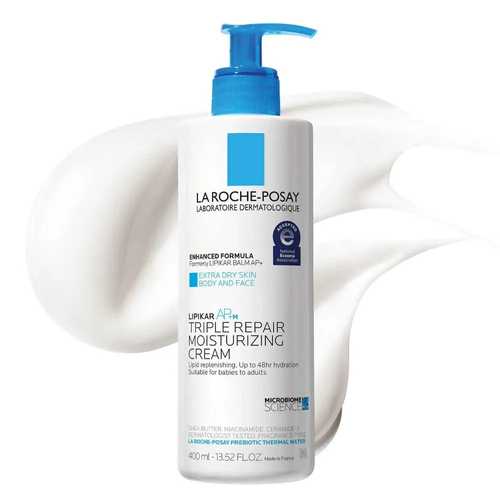 La Roche-Posay Lipikar AP+ Triple Repair Moisturizing Cream, Face & Body Lotion For Dry Skin, Shea Butter & Niacinamide Moisturizer, Gentle Face & Body Cream For Dry, Rough & Sensitive Skin La Roche-Posay Lipikar AP+ Triple Repair Moisturizing Cream, Face & Body Lotion For Dry Skin, Shea Butter & Niacinamide Moisturizer, Gentle Face & Body Cream For Dry, Rough & Sensitive Skin