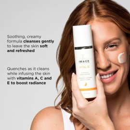IMAGE Skincare, VITAL C Hydrating Facial Cleanser, Gentle Face Wash with Vitamin C, E and A, 6 fl oz IMAGE Skincare, VITAL C Hydrating Facial Cleanser, Gentle Face Wash with Vitamin C, E and A, 6 fl oz