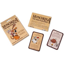 Munchkin 4 - The Need For Steed Card Game Expansion |112-Card Expansion | Adult, Kids, & Family Game | Fantasy Adventure RPG | Ages 10+ | 3-6 Players | Avg Play Time 120 Min | From Steve Jackson Games