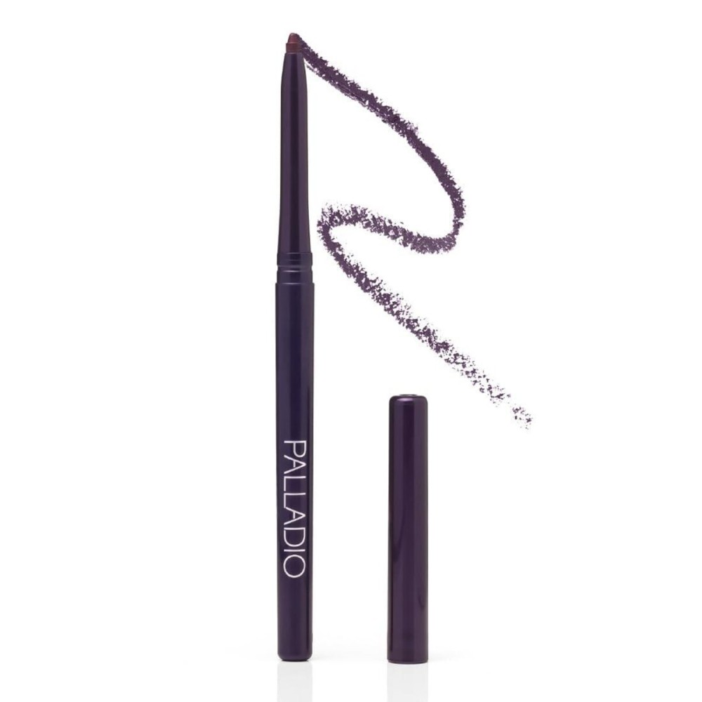 Palladio Retractable Waterproof Eyeliner, Richly Pigmented Color and Creamy, Slip Twist Up Pencil Eye Liner, Smudge Proof Long Lasting Application, All Day Wear, No Sharpener Required, Exotic Plum Palladio Retractable Waterproof Eyeliner, Richly Pigmented Color and Creamy, Slip Twist Up Pencil Eye Liner, Smudge Proof Long Lasting Application, All Day Wear, No Sharpener Required, Exotic Plum
