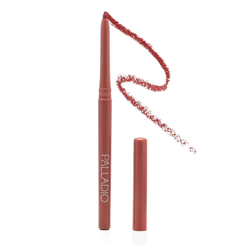 Palladio, Retractable Waterproof Lip Liner High Pigmented and Creamy Color Slim Twist Up Smudge Proof Formula with Long Lasting All Day Wear No Sharpener Required, Raspberry Palladio, Retractable Waterproof Lip Liner High Pigmented and Creamy Color Slim Twist Up Smudge Proof Formula with Long Lasting All Day Wear No Sharpener Required, Raspberry