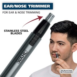 Wahl Micro Groomsman Battery Personal Trimmer for Hygienic Grooming with Rinseable, Interchangeable Heads for Eyebrows, Neckline, Nose, Ears, & Other Detailing - 05640-600 Wahl Micro Groomsman Battery Personal Trimmer for Hygienic Grooming with Rinseable, Interchangeable Heads for Eyebrows, Neckline, Nose, Ears, & Other Detailing - 05640-600