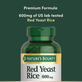 Nature\'s Bounty Red Yeast Rice, Herbal Supplement, 600mg, 250 Capsules Nature\'s Bounty Red Yeast Rice, Herbal Supplement, 600mg, 250 Capsules