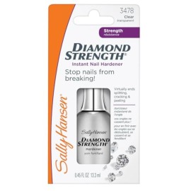 Sally Hansen Diamond Strength Nail Hardener 45095 Clear, 0.45 Fl Oz, Pack of 1 Sally Hansen Diamond Strength Nail Hardener 45095 Clear, 0.45 Fl Oz, Pack of 1