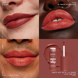 NYX PROFESSIONAL MAKEUP Smooth Whip Matte Lip Cream, Long Lasting, Moisturizing, Vegan Liquid Lipstick - Latte Foam (Pinky Mauve) NYX PROFESSIONAL MAKEUP Smooth Whip Matte Lip Cream, Long Lasting, Moisturizing, Vegan Liquid Lipstick - Latte Foam (Pinky Mauve)