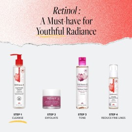 Derma E Anti-Wrinkle Cleanser - Anti-Aging Face Wash with Glycolic Acid and Vitamin A - Gentle Cleansing and Exfoliating Facial Wash Removes Makeup, Oil and Impurities, 6 oz Derma E Anti-Wrinkle Cleanser - Anti-Aging Face Wash with Glycolic Acid and Vitamin A - Gentle Cleansing and Exfoliating Facial Wash Removes Makeup, Oil and Impurities, 6 oz