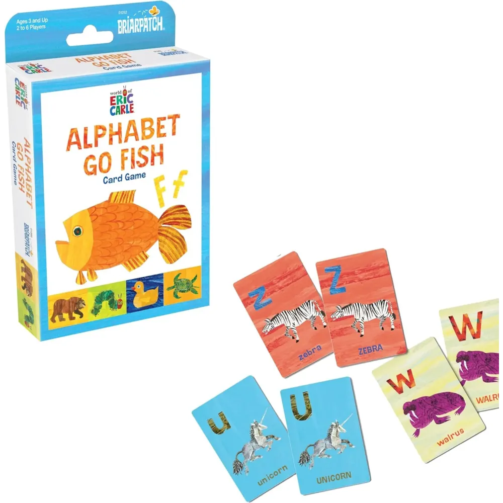 Briarpatch, World of Eric Carle Alphabet Go Fish Card Game, Featuring The Very Hungry Caterpillar, Preschool Learning For Kids Briarpatch, World of Eric Carle Alphabet Go Fish Card Game, Featuring The Very Hungry Caterpillar, Preschool Learning For Kids