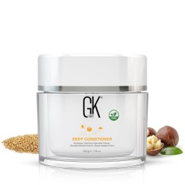 GK HAIR Global Keratin Deep Conditioner Masque (7.05 Fl Oz/200 g) Intense Hydrating Repair Treatment Mask for Dry Damaged Color Treated Frizzy Hair Restoration Formula with JOJOBA Seed Oils